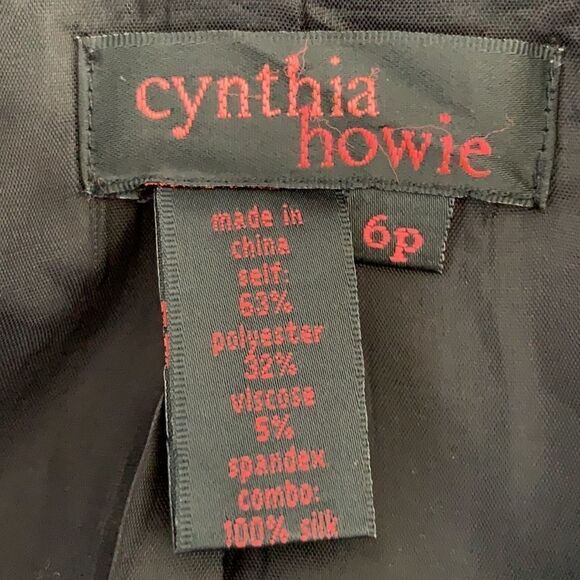 Cynthia Howie black skirt suit- 6P - Picture 7 of 9